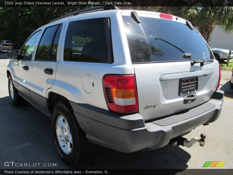 Bright Silver Metallic / Dark Slate Gray 2003 Jeep Grand Cherokee Laredo
