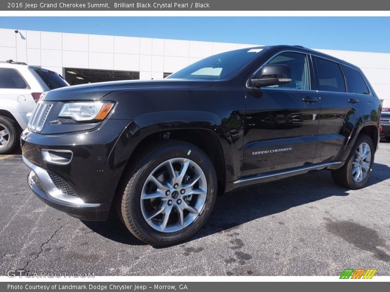 Brilliant Black Crystal Pearl / Black 2016 Jeep Grand Cherokee Summit