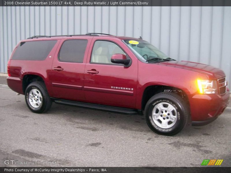 Deep Ruby Metallic / Light Cashmere/Ebony 2008 Chevrolet Suburban 1500 LT 4x4