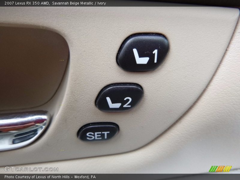 Savannah Beige Metallic / Ivory 2007 Lexus RX 350 AWD