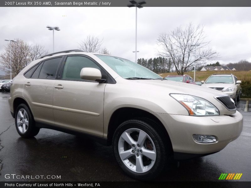 Savannah Beige Metallic / Ivory 2007 Lexus RX 350 AWD