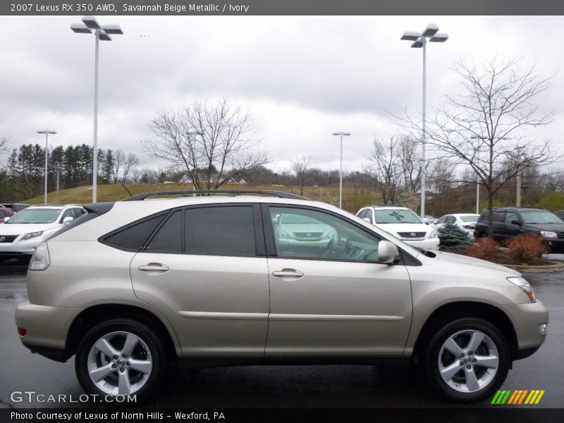 Savannah Beige Metallic / Ivory 2007 Lexus RX 350 AWD