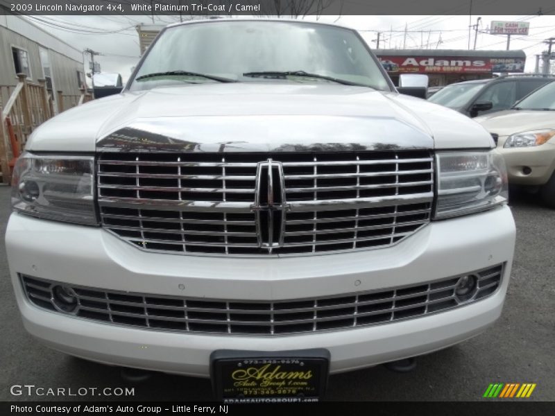 White Platinum Tri-Coat / Camel 2009 Lincoln Navigator 4x4