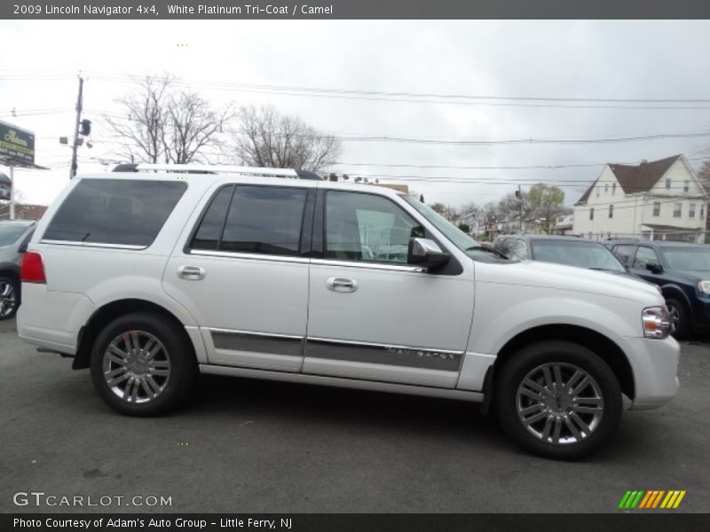 White Platinum Tri-Coat / Camel 2009 Lincoln Navigator 4x4