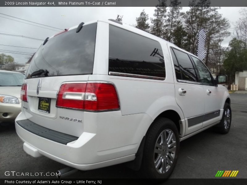 White Platinum Tri-Coat / Camel 2009 Lincoln Navigator 4x4