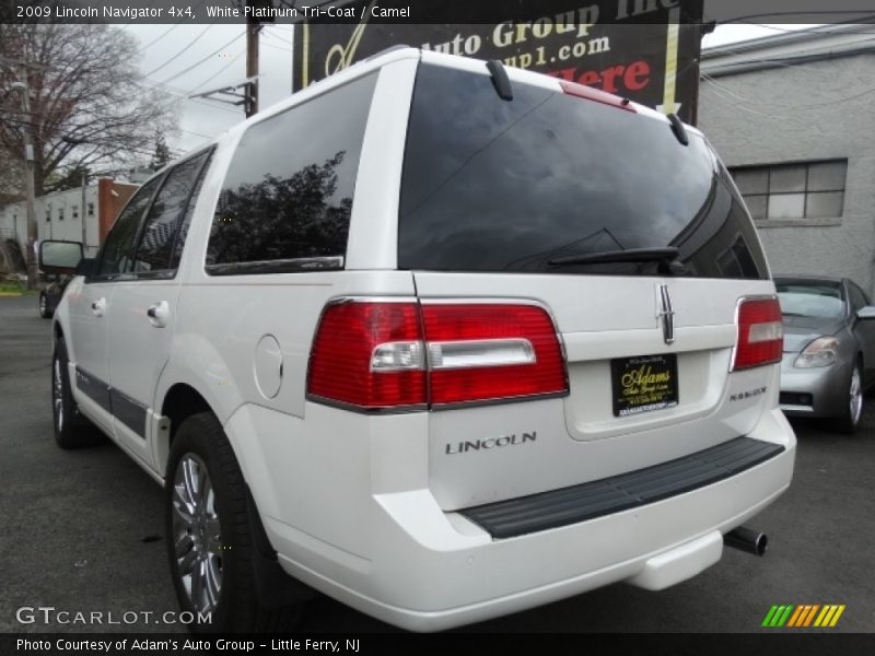 White Platinum Tri-Coat / Camel 2009 Lincoln Navigator 4x4