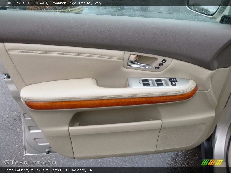 Savannah Beige Metallic / Ivory 2007 Lexus RX 350 AWD