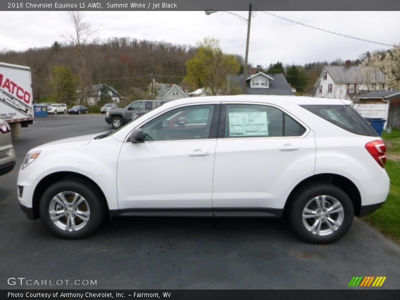 Summit White / Jet Black 2016 Chevrolet Equinox LS AWD
