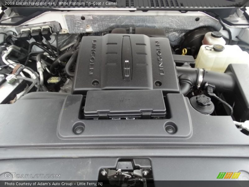White Platinum Tri-Coat / Camel 2009 Lincoln Navigator 4x4