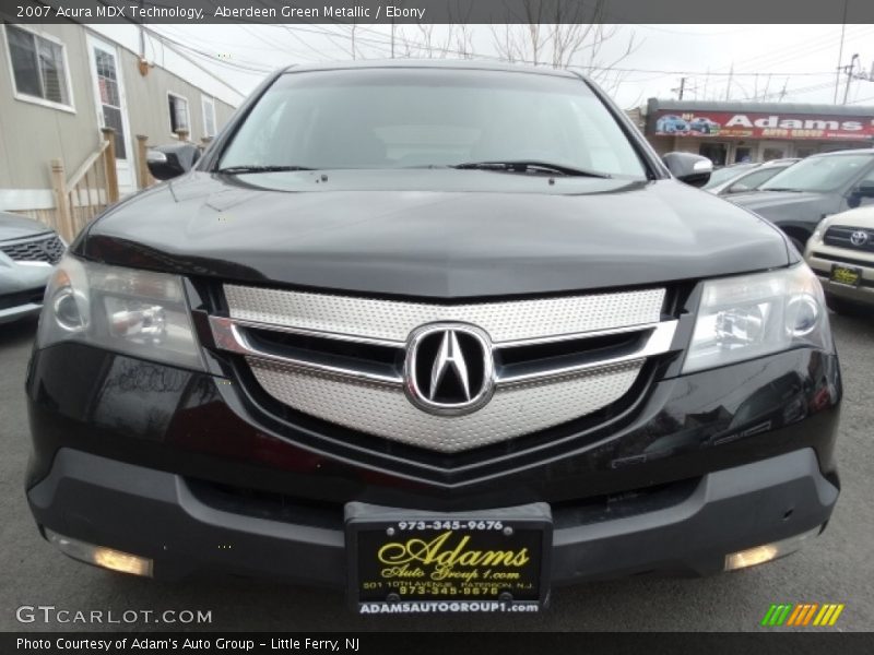 Aberdeen Green Metallic / Ebony 2007 Acura MDX Technology