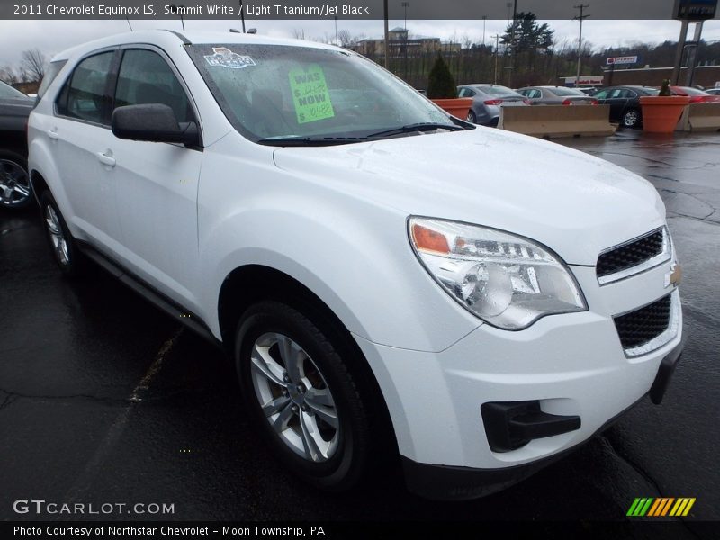 Summit White / Light Titanium/Jet Black 2011 Chevrolet Equinox LS