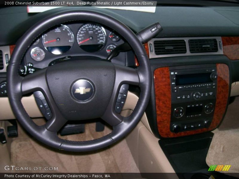 Deep Ruby Metallic / Light Cashmere/Ebony 2008 Chevrolet Suburban 1500 LT 4x4