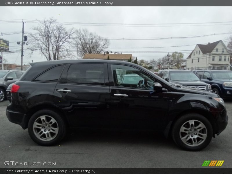 Aberdeen Green Metallic / Ebony 2007 Acura MDX Technology