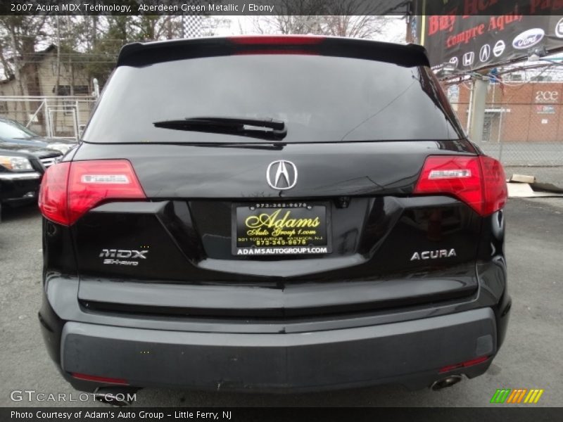 Aberdeen Green Metallic / Ebony 2007 Acura MDX Technology