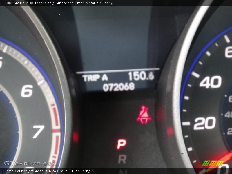 Aberdeen Green Metallic / Ebony 2007 Acura MDX Technology