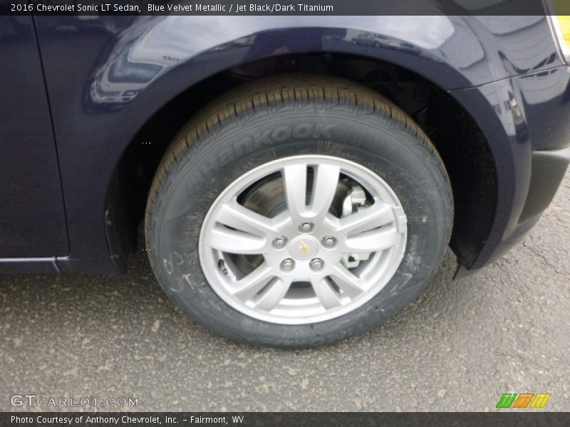 Blue Velvet Metallic / Jet Black/Dark Titanium 2016 Chevrolet Sonic LT Sedan