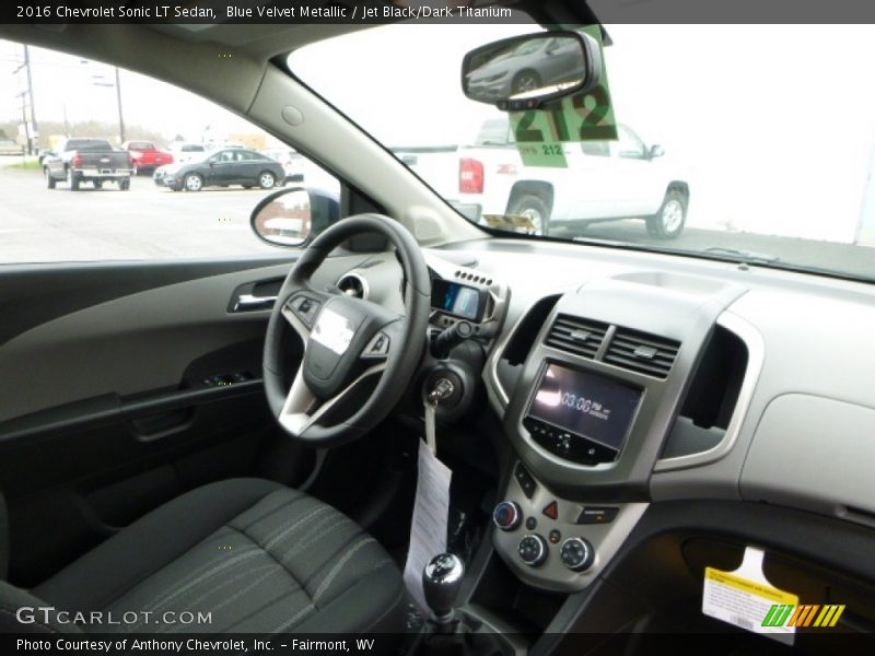 Blue Velvet Metallic / Jet Black/Dark Titanium 2016 Chevrolet Sonic LT Sedan