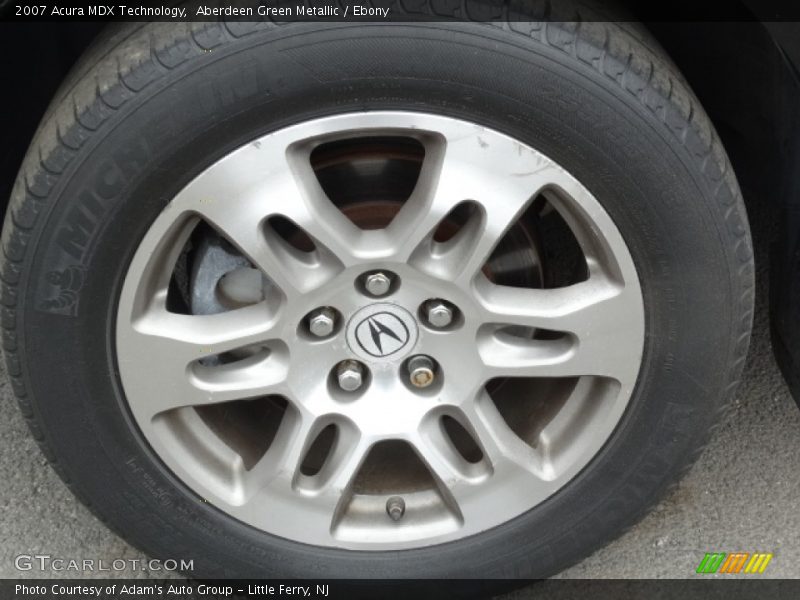 Aberdeen Green Metallic / Ebony 2007 Acura MDX Technology