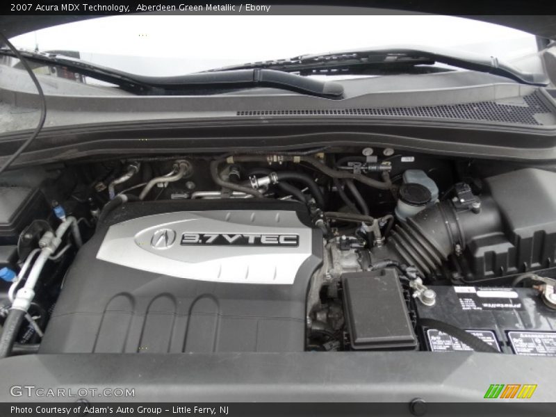 Aberdeen Green Metallic / Ebony 2007 Acura MDX Technology