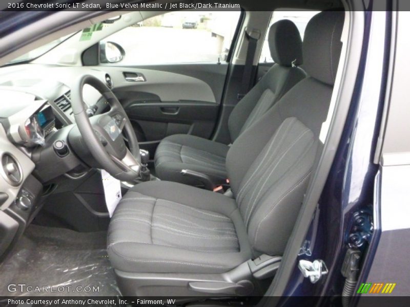 Blue Velvet Metallic / Jet Black/Dark Titanium 2016 Chevrolet Sonic LT Sedan