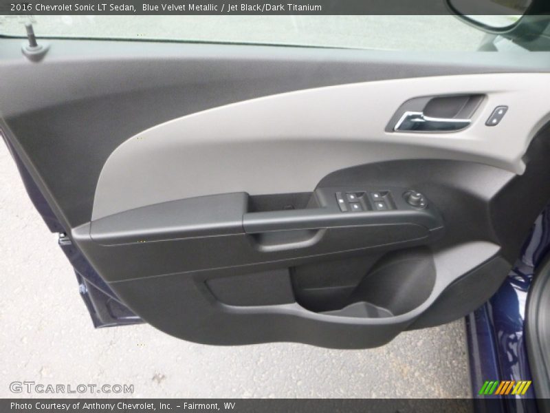Blue Velvet Metallic / Jet Black/Dark Titanium 2016 Chevrolet Sonic LT Sedan