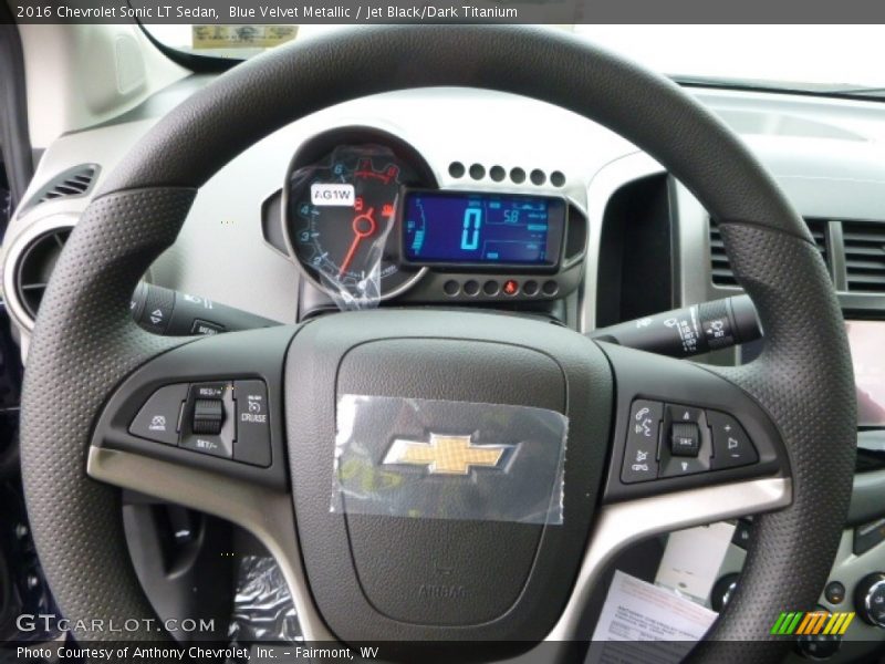 Blue Velvet Metallic / Jet Black/Dark Titanium 2016 Chevrolet Sonic LT Sedan