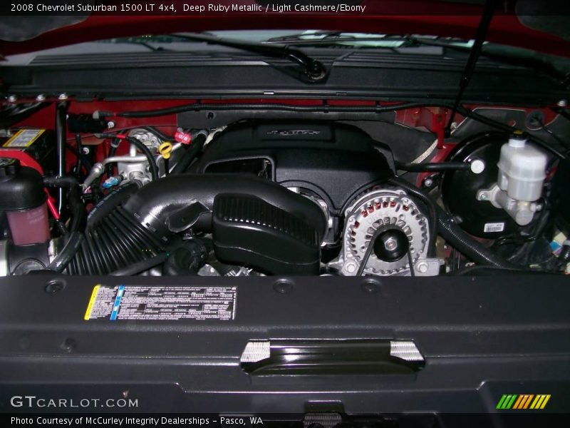 Deep Ruby Metallic / Light Cashmere/Ebony 2008 Chevrolet Suburban 1500 LT 4x4