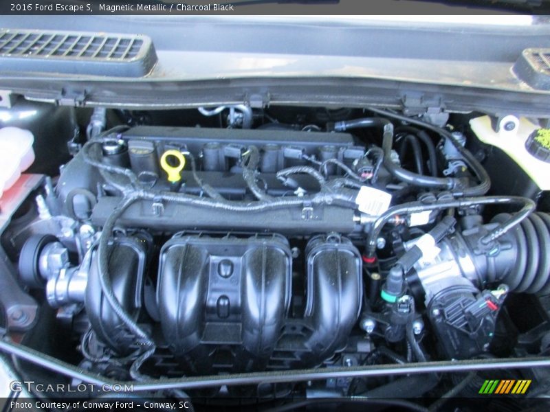 Magnetic Metallic / Charcoal Black 2016 Ford Escape S