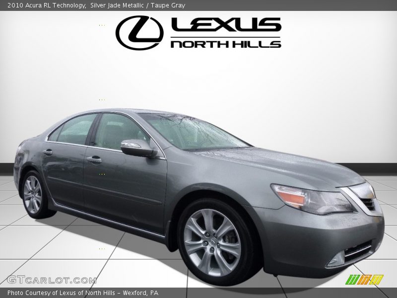 Silver Jade Metallic / Taupe Gray 2010 Acura RL Technology