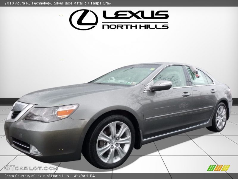 Silver Jade Metallic / Taupe Gray 2010 Acura RL Technology