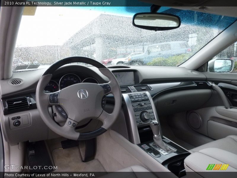 Silver Jade Metallic / Taupe Gray 2010 Acura RL Technology