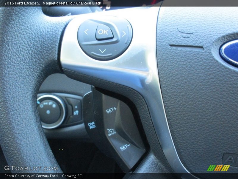 Magnetic Metallic / Charcoal Black 2016 Ford Escape S