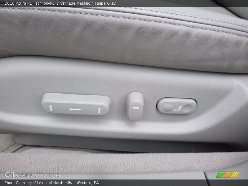 Silver Jade Metallic / Taupe Gray 2010 Acura RL Technology