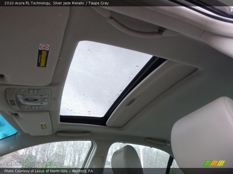Silver Jade Metallic / Taupe Gray 2010 Acura RL Technology