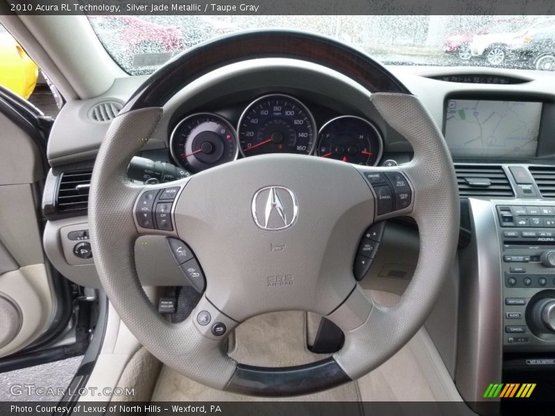 Silver Jade Metallic / Taupe Gray 2010 Acura RL Technology