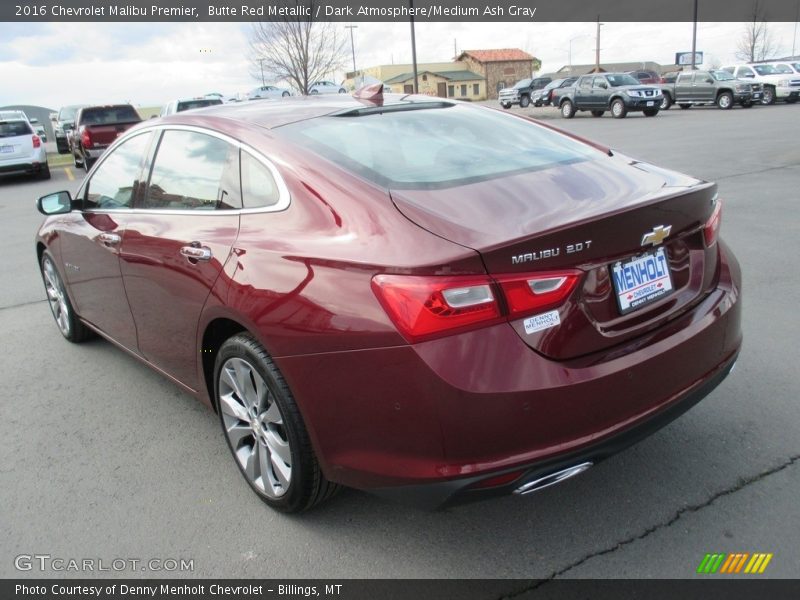 Butte Red Metallic / Dark Atmosphere/Medium Ash Gray 2016 Chevrolet Malibu Premier