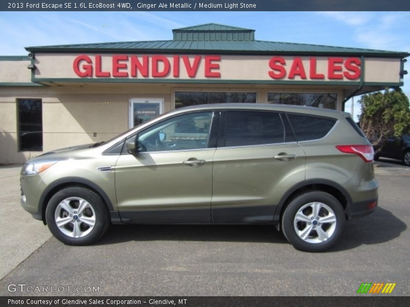 Ginger Ale Metallic / Medium Light Stone 2013 Ford Escape SE 1.6L EcoBoost 4WD