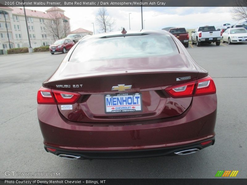 Butte Red Metallic / Dark Atmosphere/Medium Ash Gray 2016 Chevrolet Malibu Premier