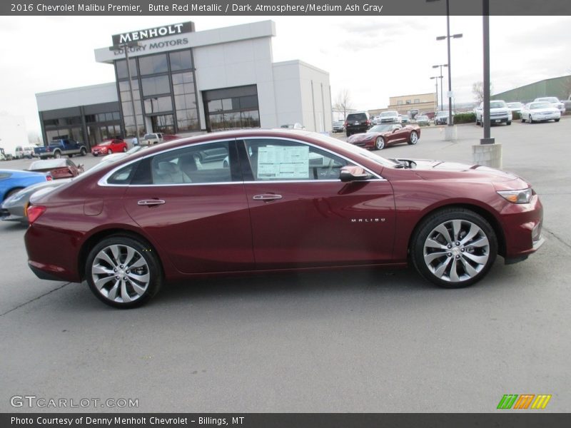 Butte Red Metallic / Dark Atmosphere/Medium Ash Gray 2016 Chevrolet Malibu Premier