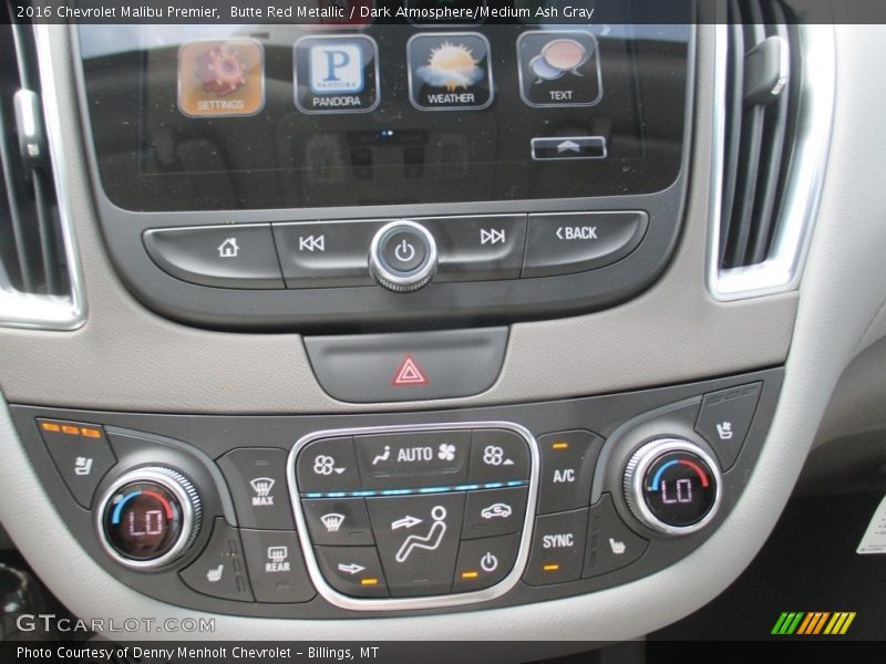 Butte Red Metallic / Dark Atmosphere/Medium Ash Gray 2016 Chevrolet Malibu Premier