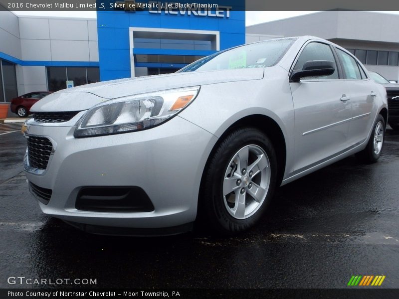 Silver Ice Metallic / Jet Black/Titanium 2016 Chevrolet Malibu Limited LS