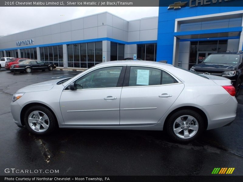 Silver Ice Metallic / Jet Black/Titanium 2016 Chevrolet Malibu Limited LS