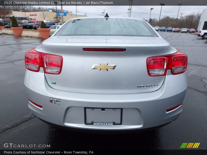 Silver Ice Metallic / Jet Black/Titanium 2016 Chevrolet Malibu Limited LS