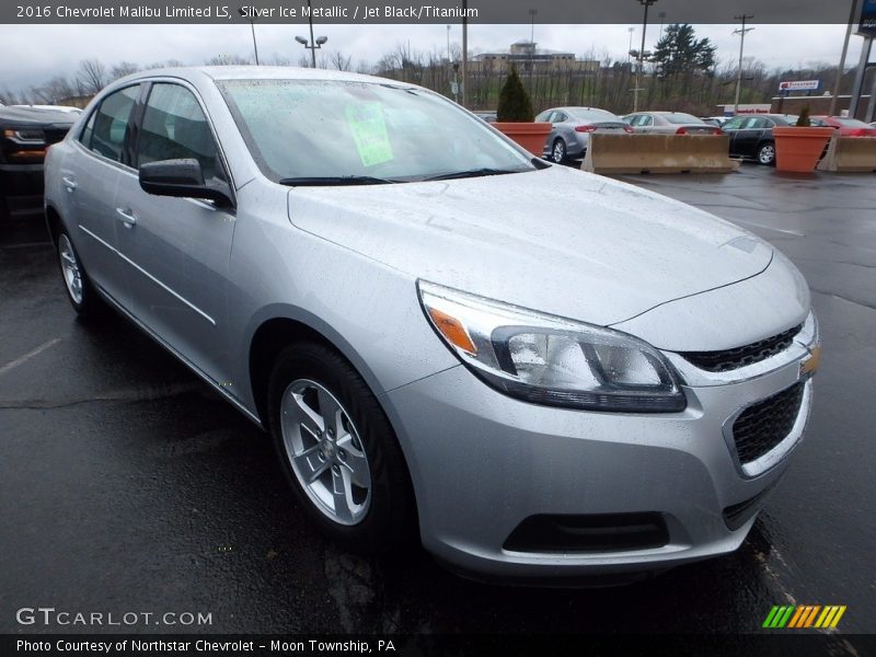 Silver Ice Metallic / Jet Black/Titanium 2016 Chevrolet Malibu Limited LS