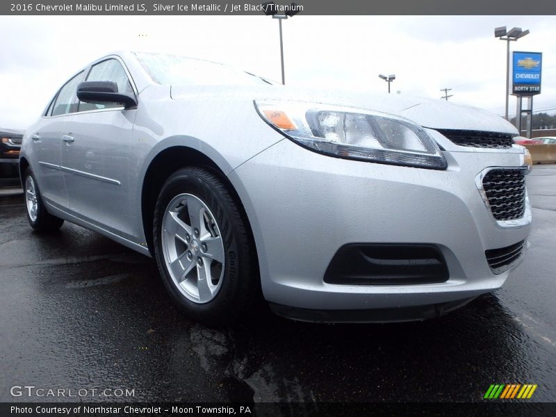 Silver Ice Metallic / Jet Black/Titanium 2016 Chevrolet Malibu Limited LS