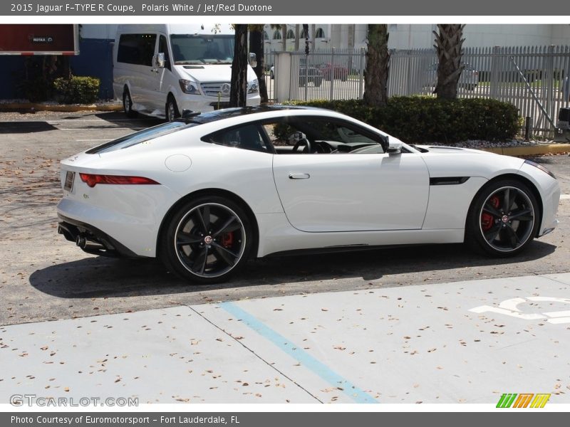 Polaris White / Jet/Red Duotone 2015 Jaguar F-TYPE R Coupe