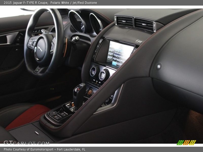 Polaris White / Jet/Red Duotone 2015 Jaguar F-TYPE R Coupe