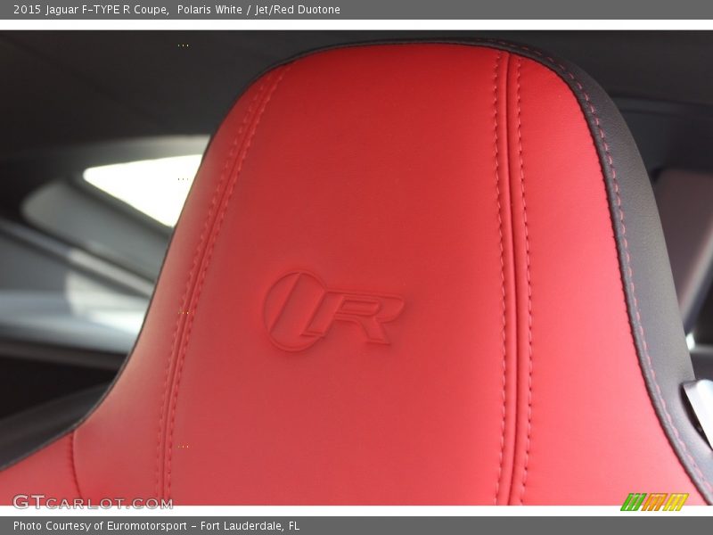 Polaris White / Jet/Red Duotone 2015 Jaguar F-TYPE R Coupe