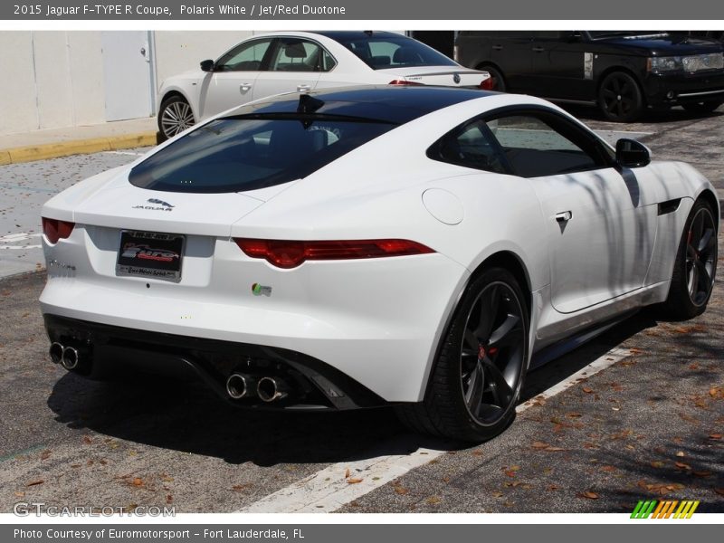 Polaris White / Jet/Red Duotone 2015 Jaguar F-TYPE R Coupe