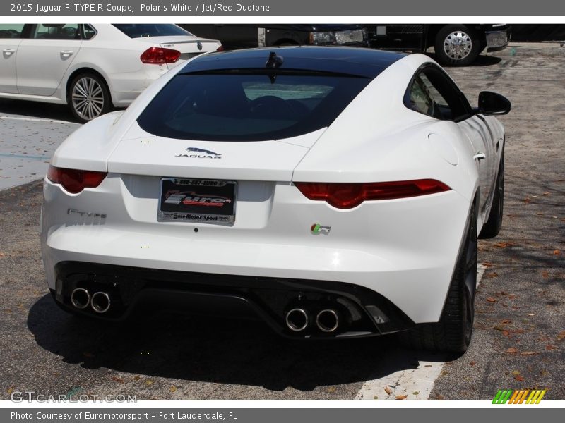 Polaris White / Jet/Red Duotone 2015 Jaguar F-TYPE R Coupe
